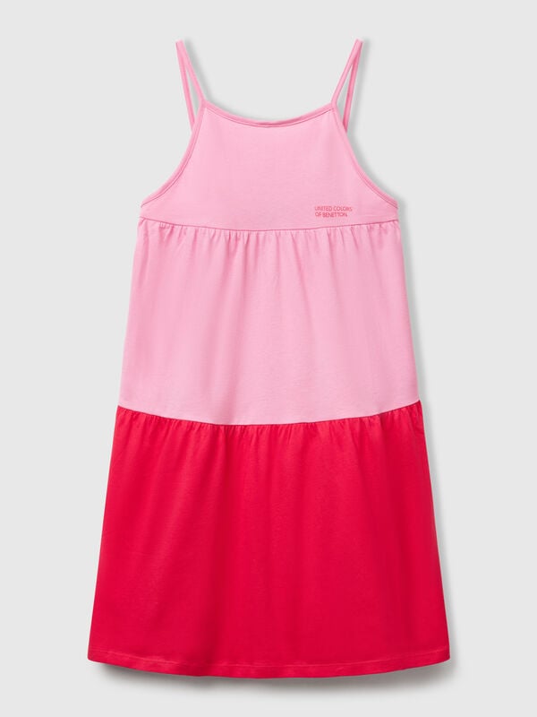 Lockeres Kleid mit Volant Mädchen
