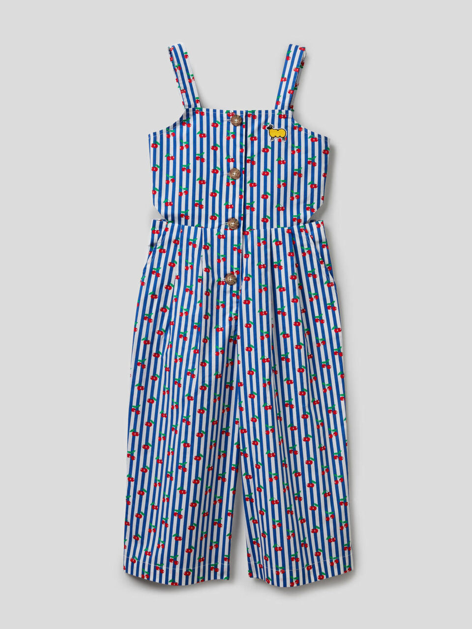 Jumpsuit mit Print und Trägern image number 1