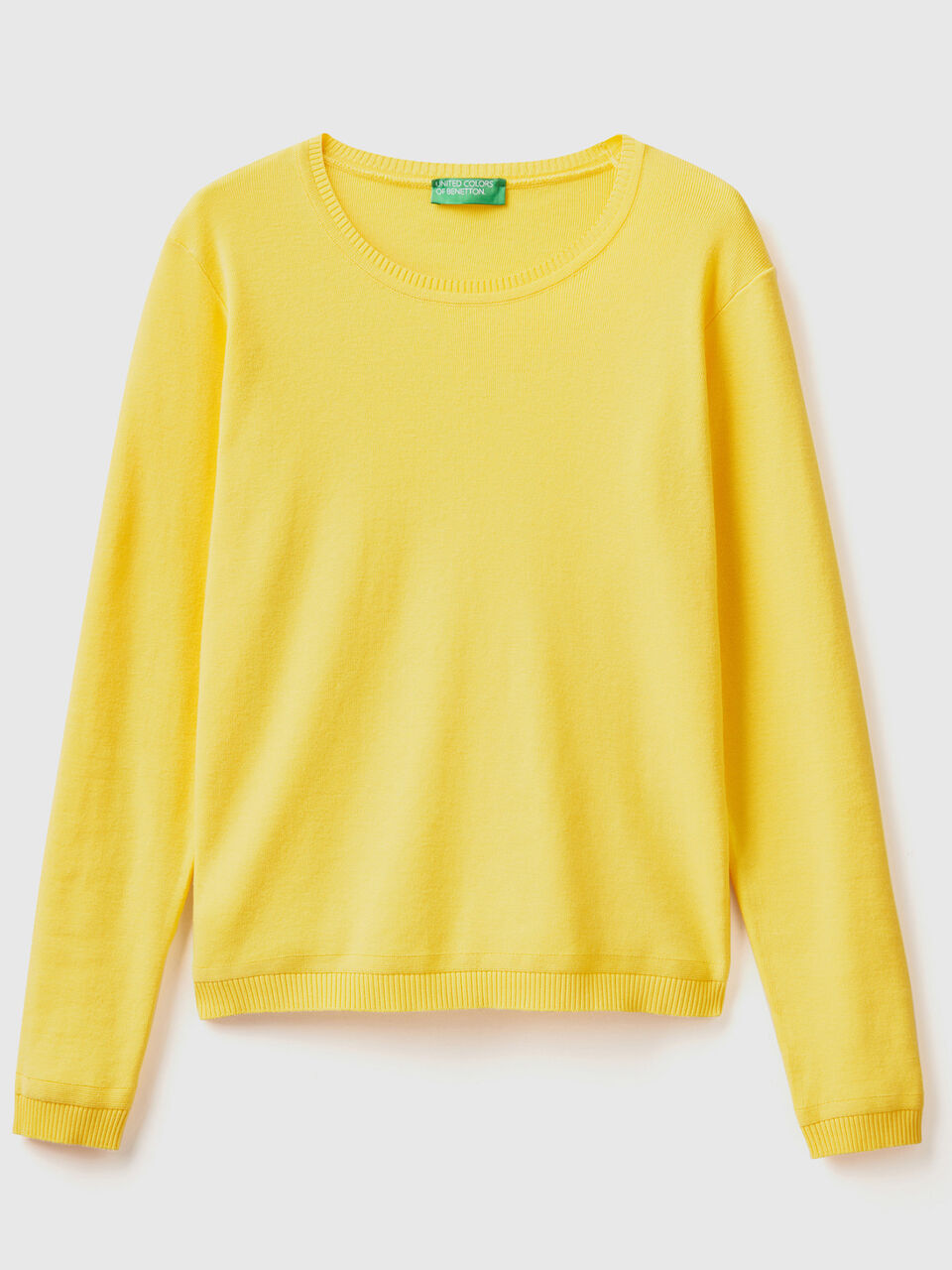 Pullover mit rundem Ausschnitt aus reiner Baumwolle image number 1