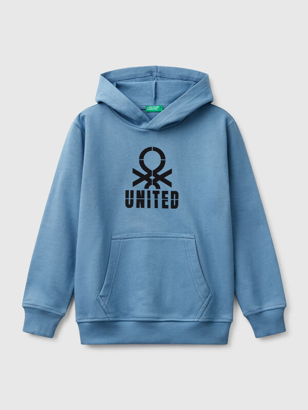 Sweatshirt mit Druck und Kapuze  Jungen