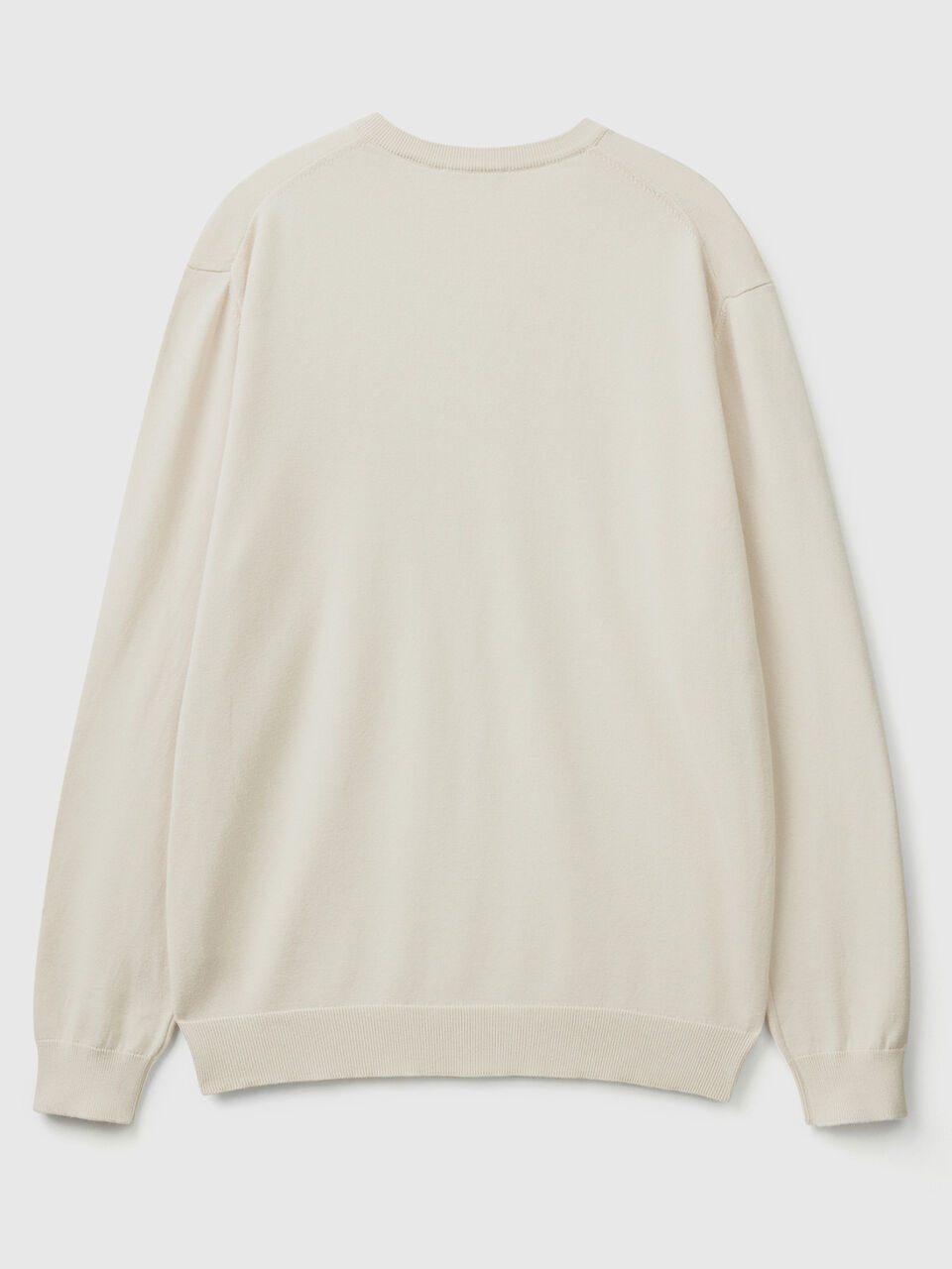 Pulli aus reiner Baumwolle mit V-Ausschnitt image number 2
