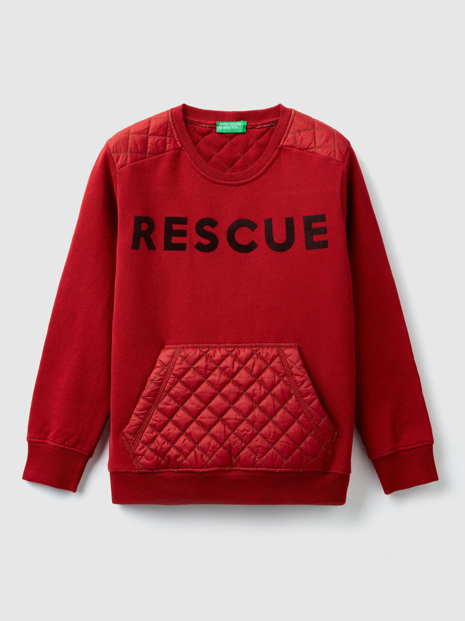 Sweater mit gesteppten Details image number 1