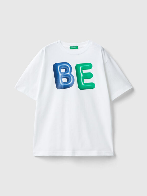 T-Shirt mit Rundhalsausschnitt aus Bio-Baumwolle Jungen