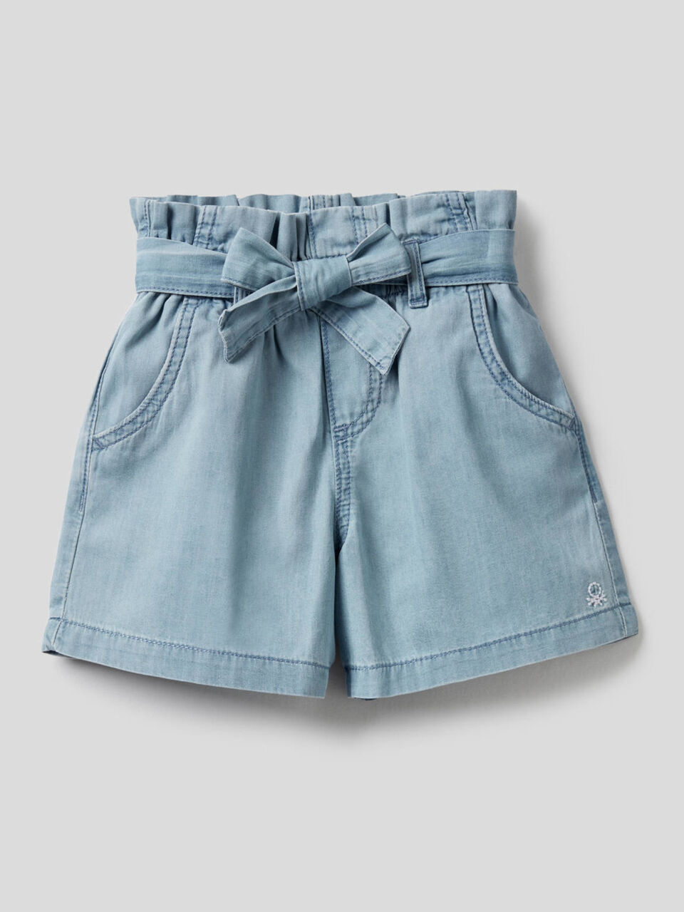 Shorts aus 100% Baumwolle mit hohem Bund image number 1