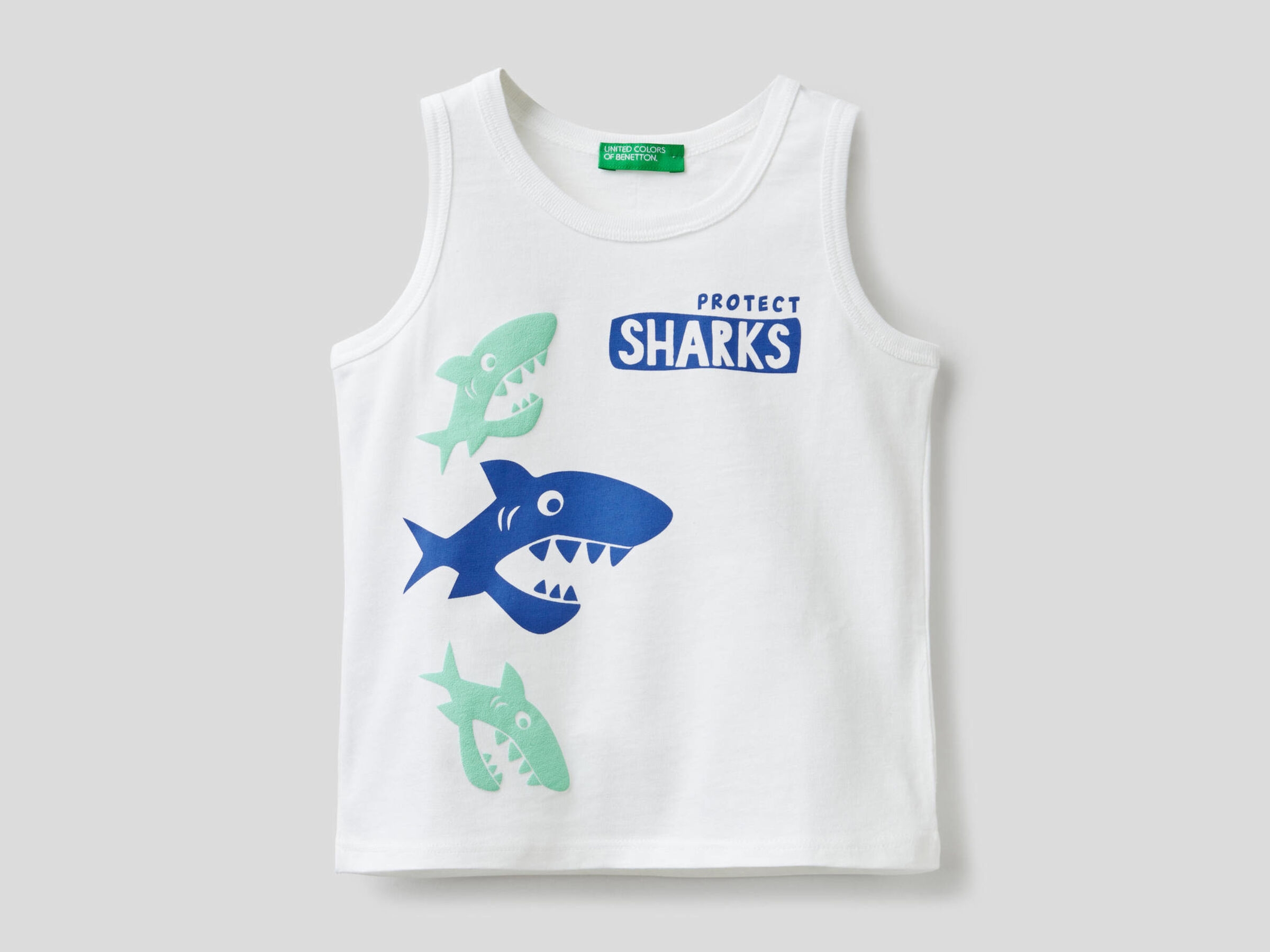 Tank-Top aus reiner Baumwolle mit Print image number null