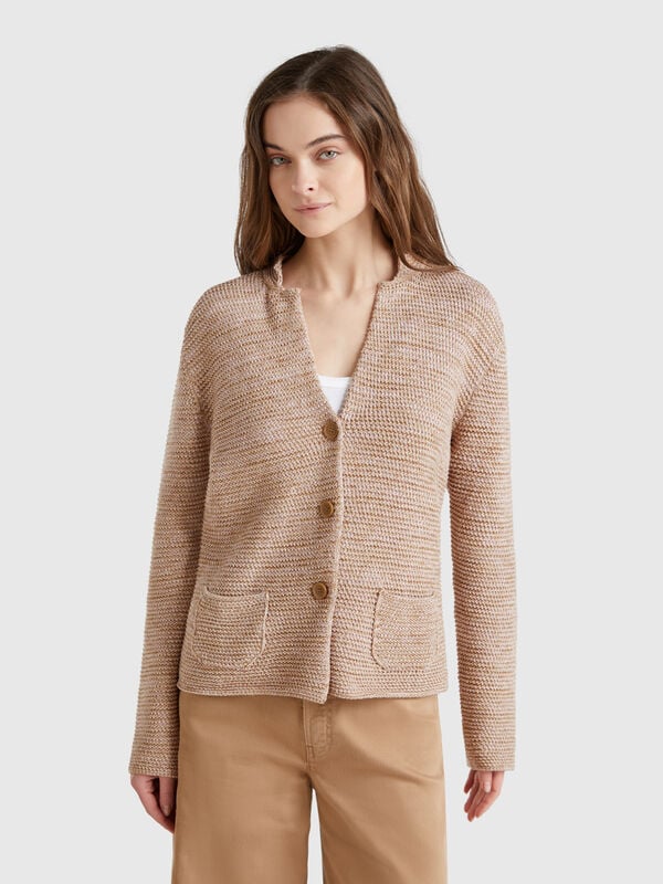 Strickjacke aus 100 % Baumwolle Damen