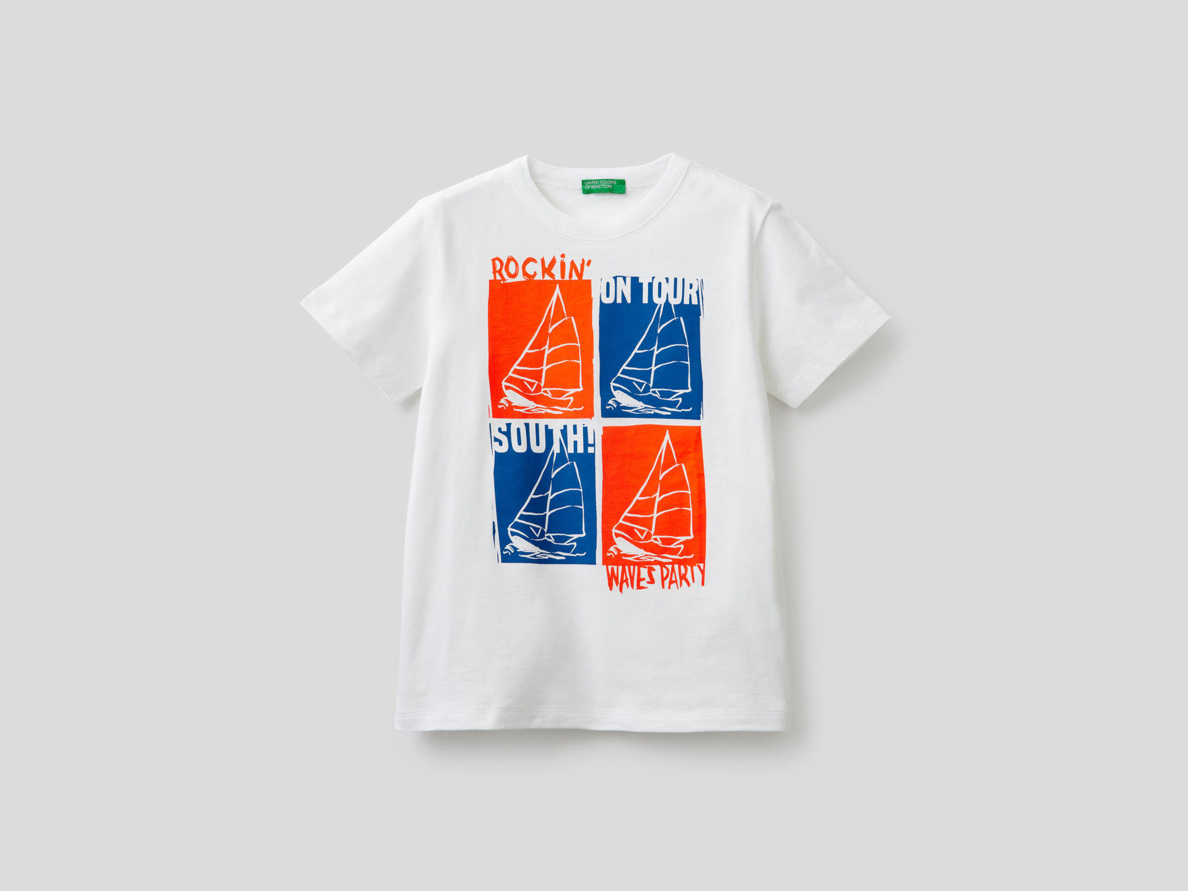T-Shirt aus 100% Baumwolle mit Print image number null