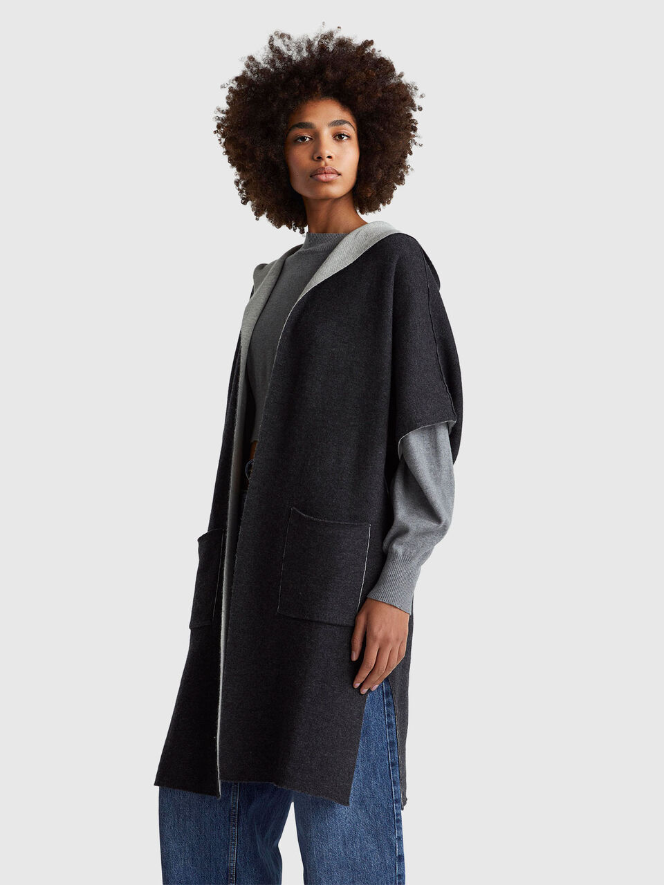 KNITTED COAT Damen image number null