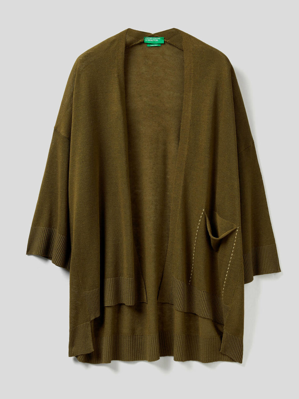 Offene Strickjacke mit 3/4-Ärmeln image number 1