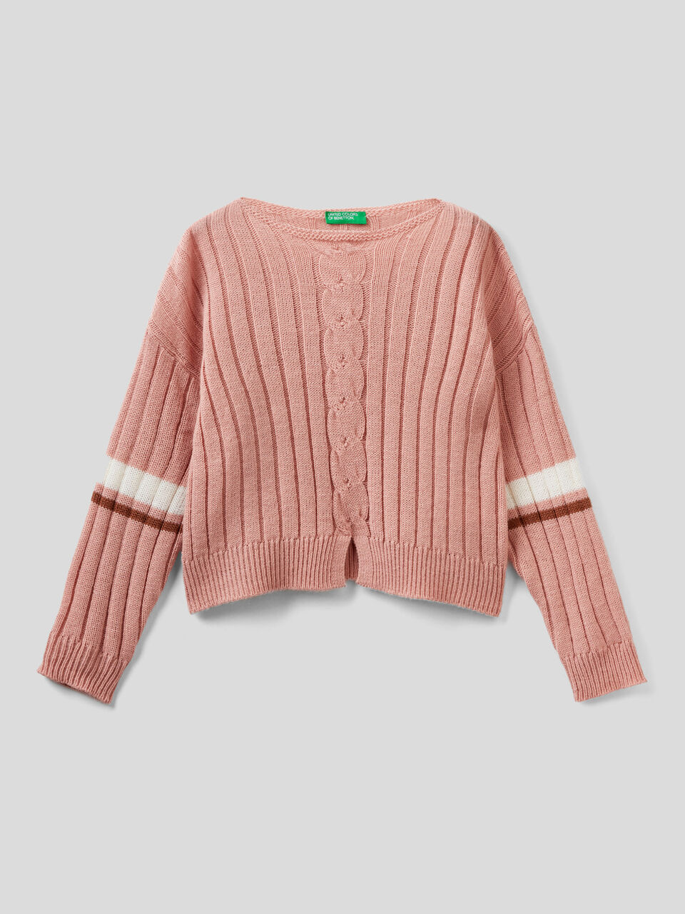 Pullover in einer Wollmischung im Rippenmuster image number 1