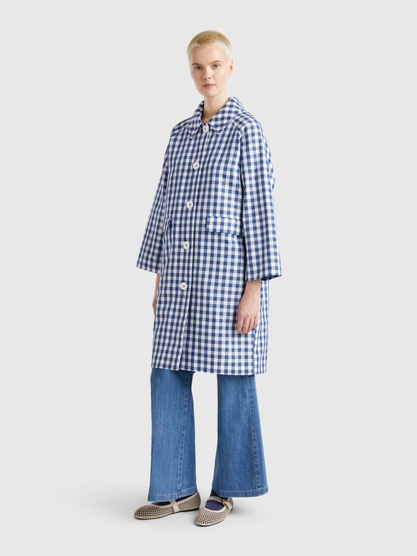 Vichy-Trenchcoat Damen