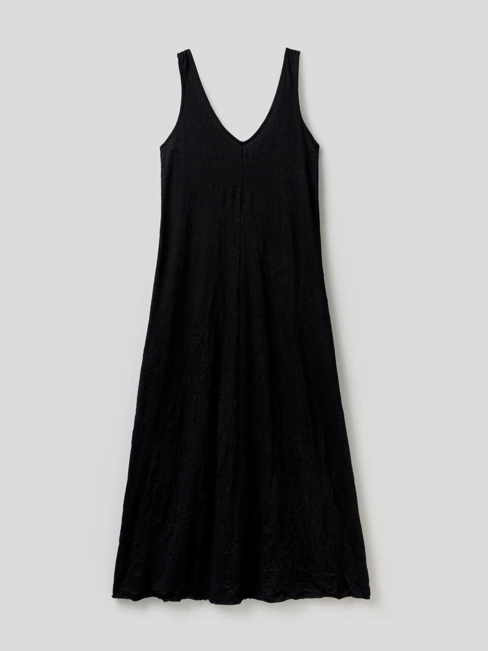 Langes Kleid aus Knitter-Stoff image number 1